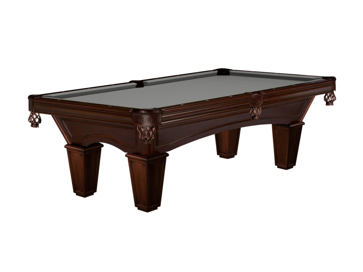 Brunswick Glenwood 8ft American Billiards Table with Tapered Leg - Espresso - Games Room