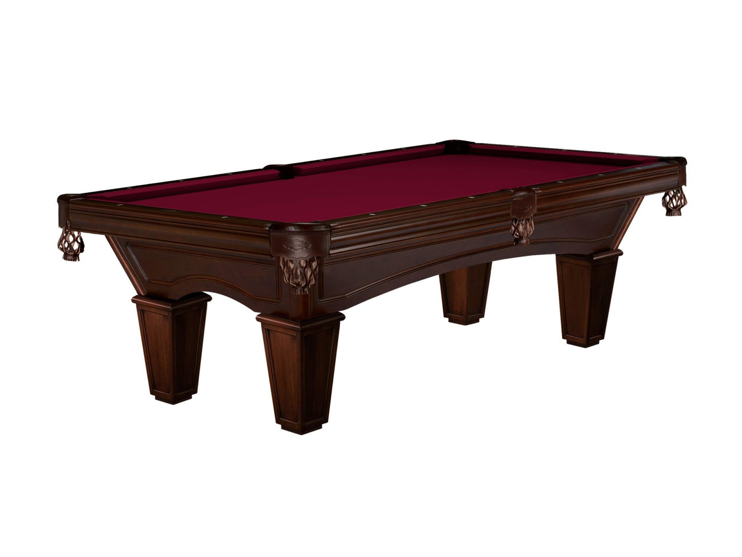 Brunswick Glenwood 8ft American Billiards Table with Tapered Leg - Espresso - Games Room