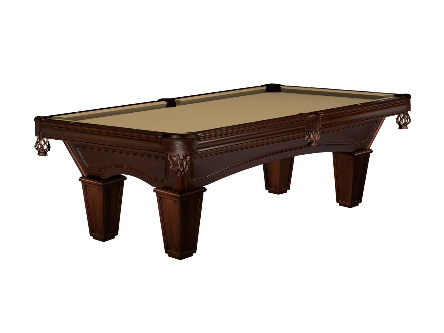 Brunswick Glenwood 8ft American Billiards Table with Tapered Leg - Espresso - Games Room