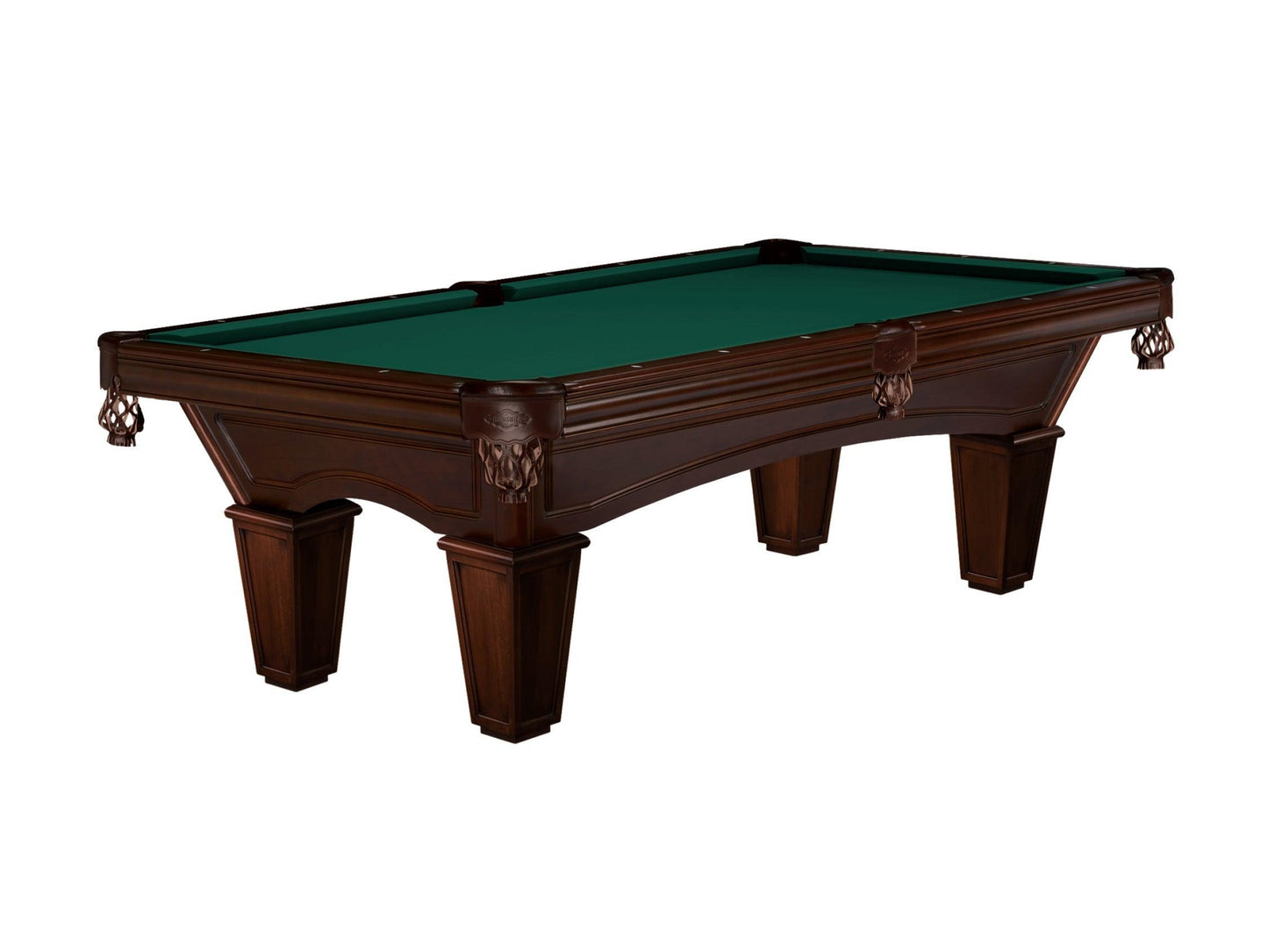 Brunswick Glenwood 8ft American Billiards Table with Tapered Leg - Espresso - Games Room
