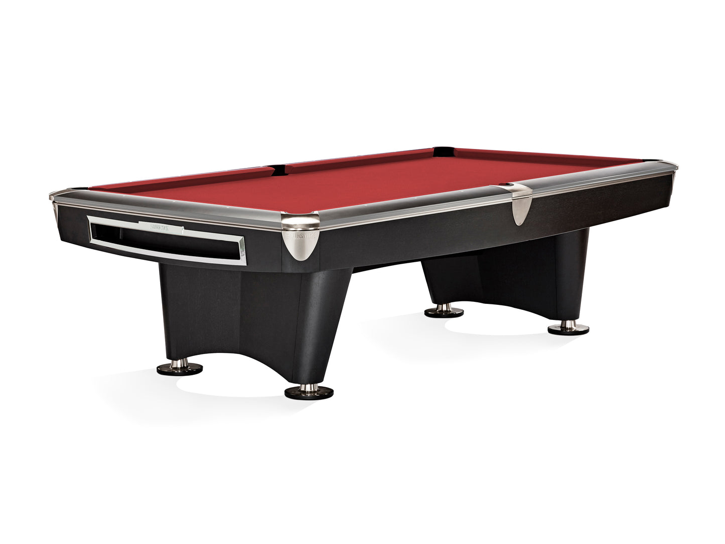 Brunswick Gold Crown VI 9ft American Pool Table With Drop Pocket - Matte Black