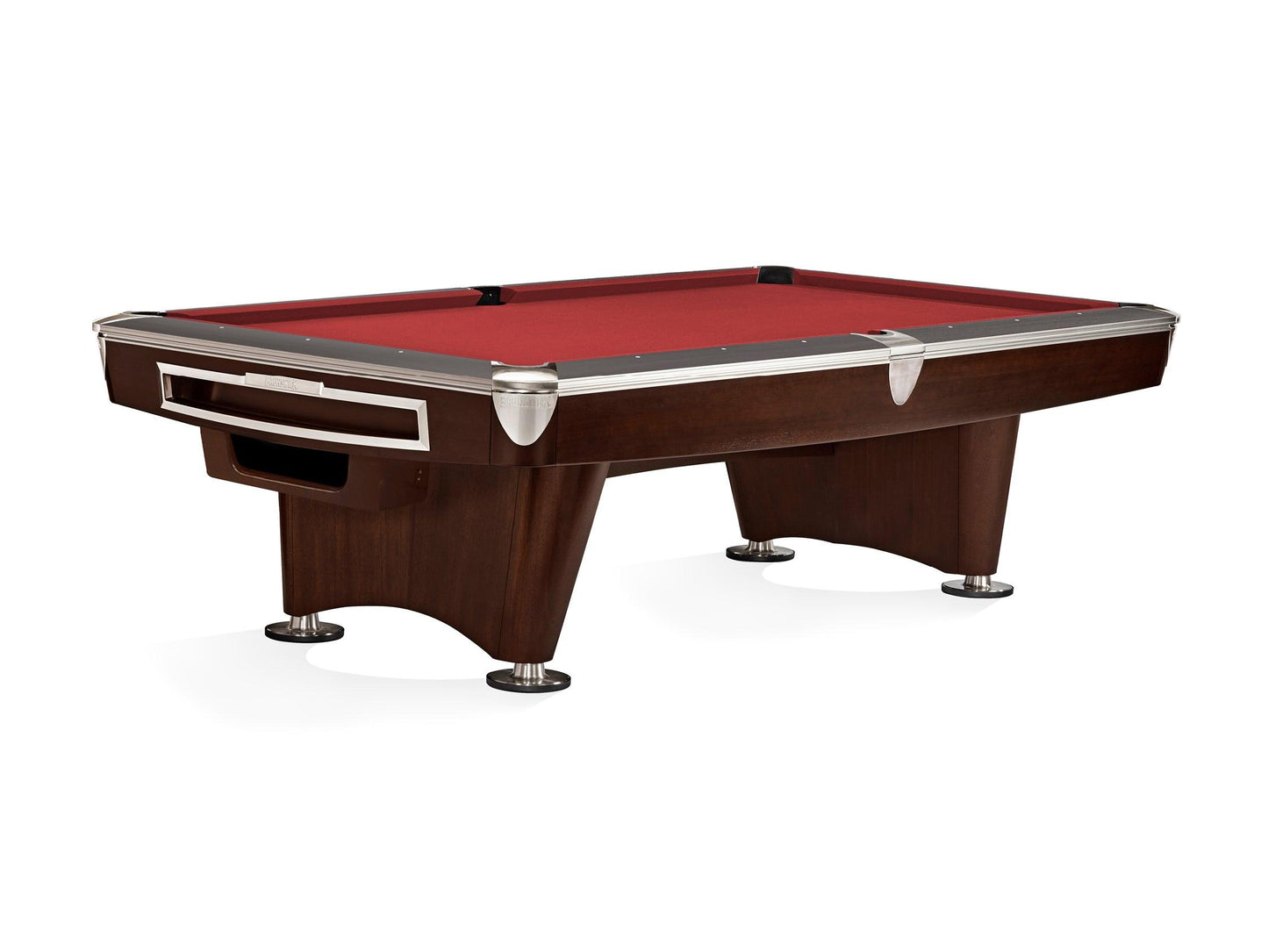 Brunswick Gold Crown VI 9ft American Pool Table With Gully Return - Two Tone Walnut and Espresso - Games Room