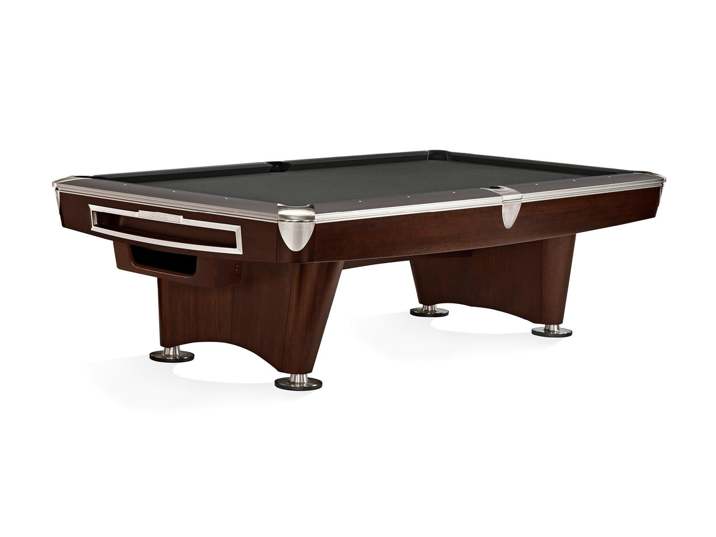 Brunswick Gold Crown VI 9ft American Pool Table With Gully Return - Two Tone Walnut and Espresso - Games Room