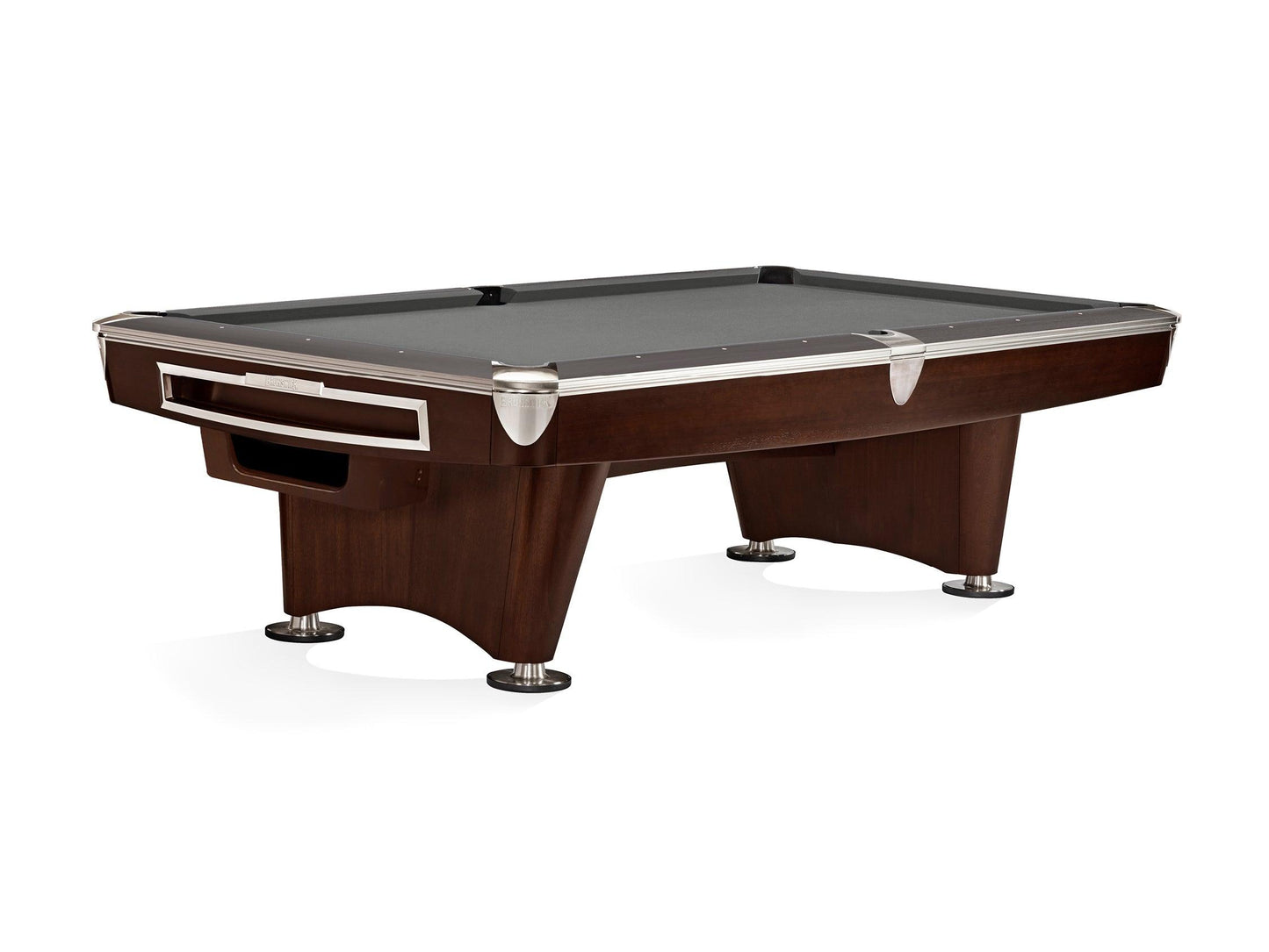 Brunswick Gold Crown VI 9ft American Pool Table With Gully Return - Two Tone Walnut and Espresso - Games Room