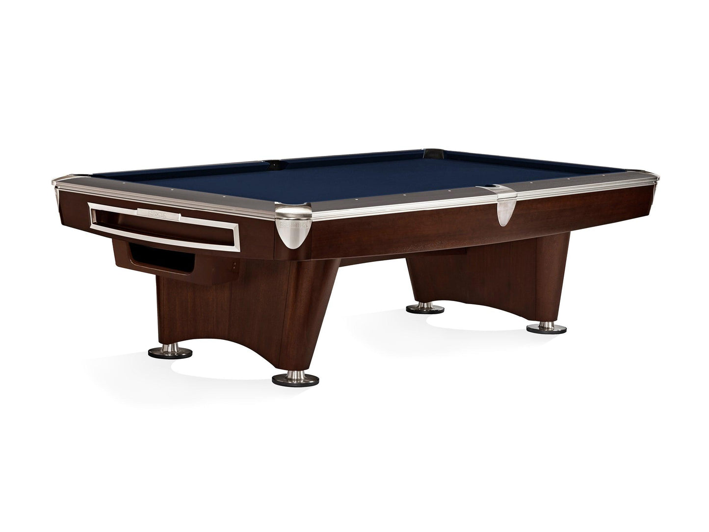 Brunswick Gold Crown VI 9ft American Pool Table With Gully Return - Two Tone Walnut and Espresso - Games Room