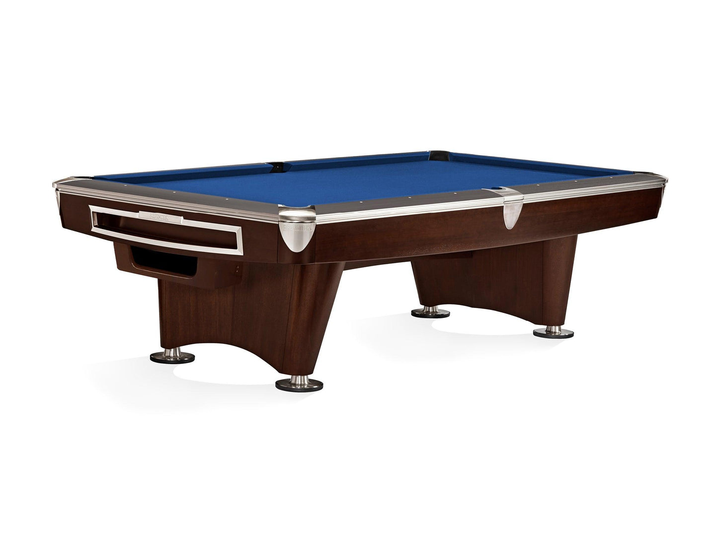Brunswick Gold Crown VI 9ft American Pool Table With Gully Return - Two Tone Walnut and Espresso - Games Room