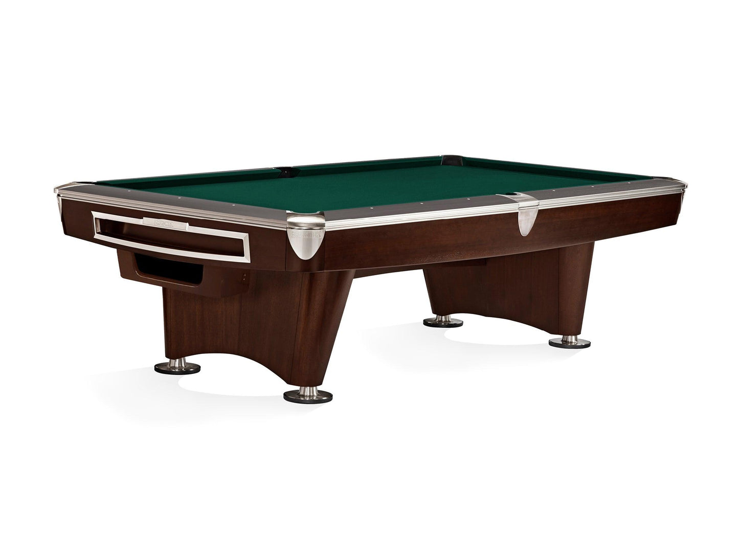 Brunswick Gold Crown VI 9ft American Pool Table With Gully Return - Two Tone Walnut and Espresso - Games Room