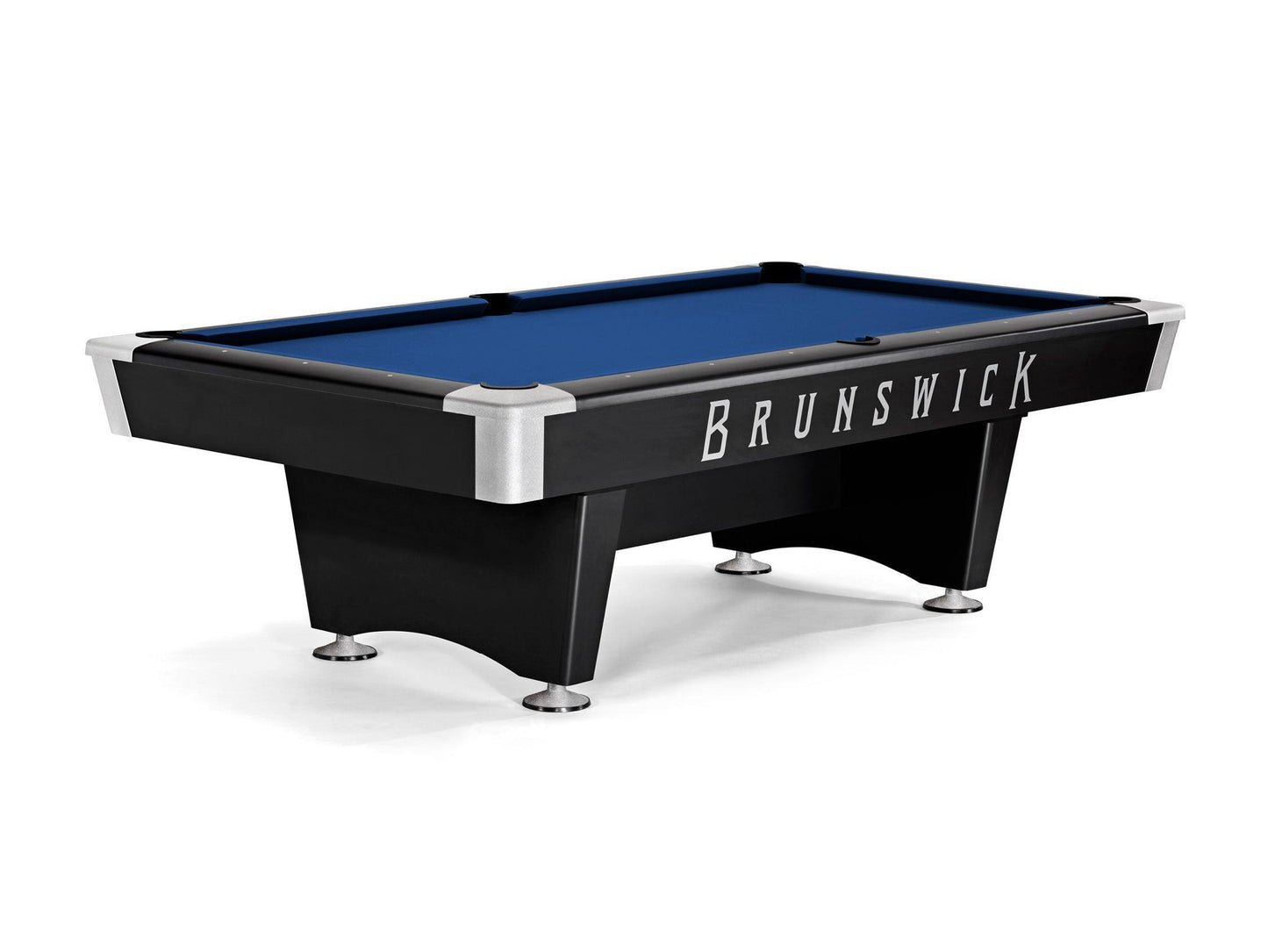 Brunswick Black Wolf Pro 9ft American Pool Table With Drop Pocket - Matte Black - Games Room