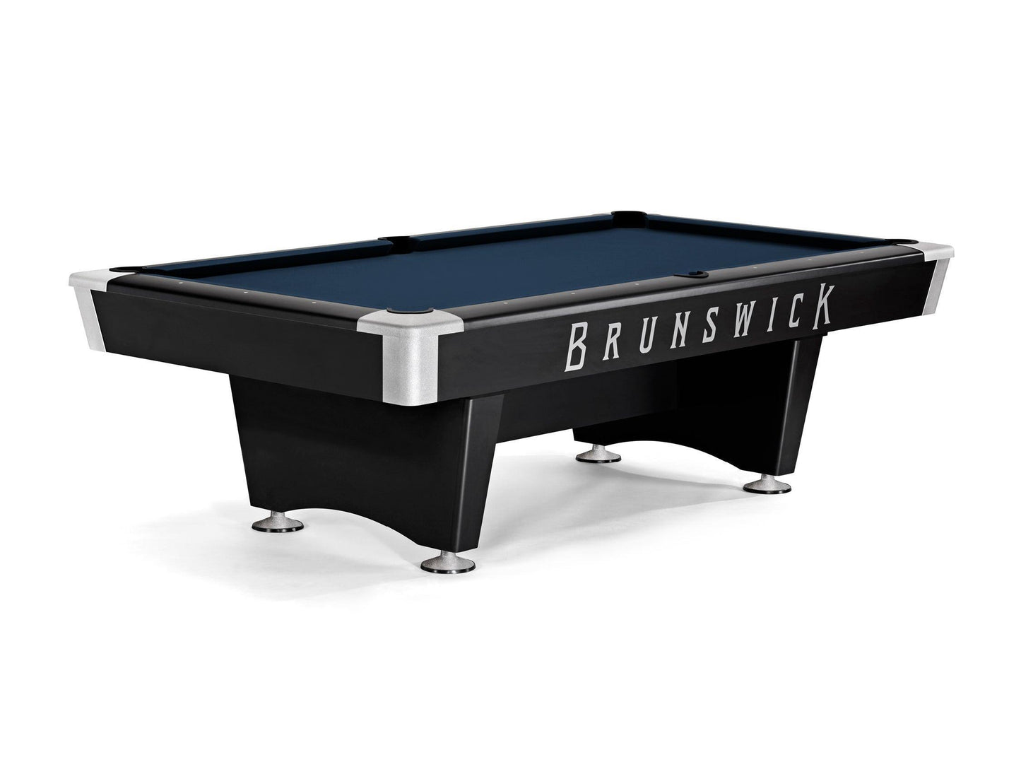 Brunswick Black Wolf Pro 9ft American Pool Table With Drop Pocket - Matte Black - Games Room