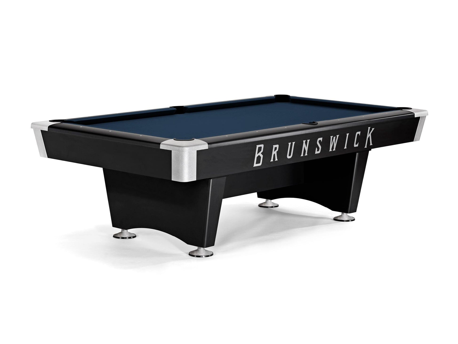 Brunswick Black Wolf Pro American Pool Table With Drop Pocket - Matte Black - Games Room