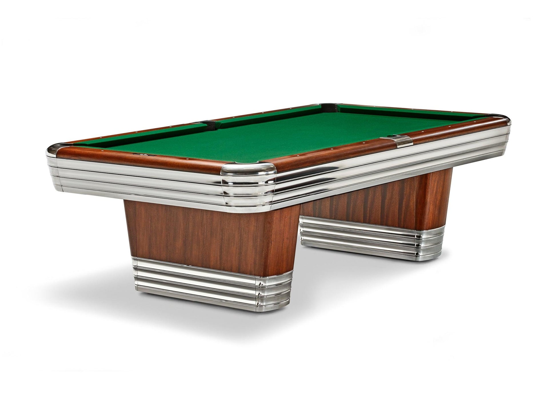 Brunswick Centennial 9ft American Pool Table With Drop Pocket - Rosewood & Chrome - Games Room