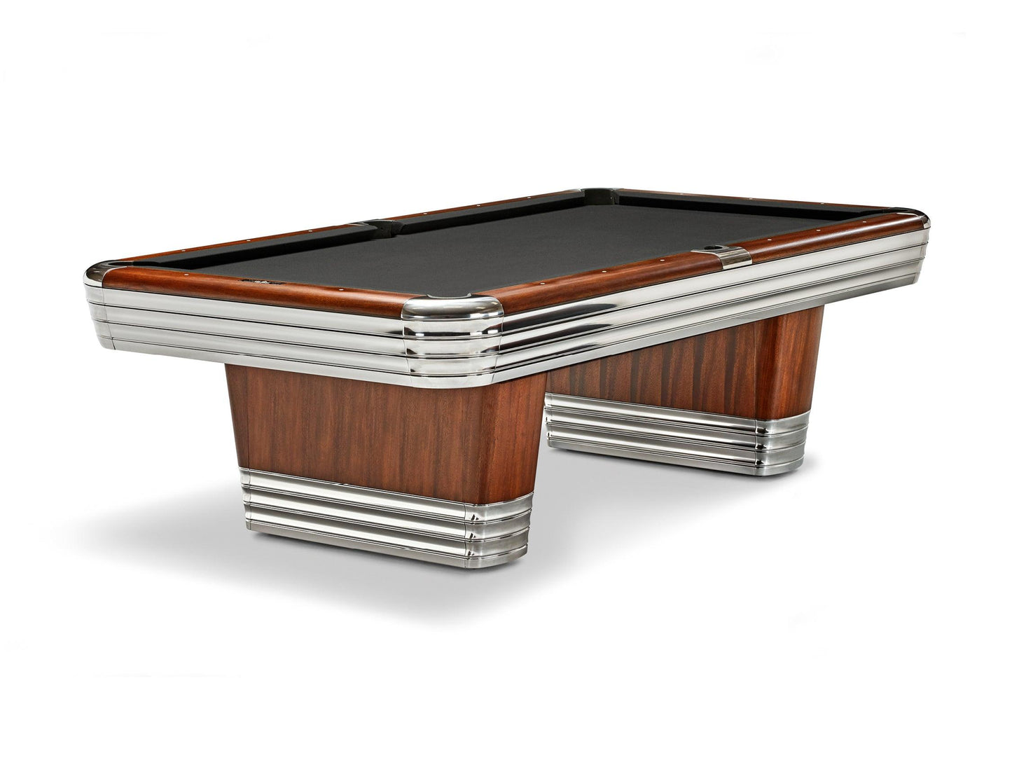 Brunswick Centennial 9ft American Pool Table With Drop Pocket - Rosewood & Chrome - Games Room