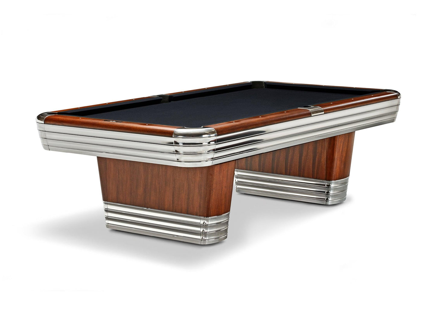Brunswick Centennial 9ft American Pool Table With Drop Pocket - Rosewood & Chrome - Games Room