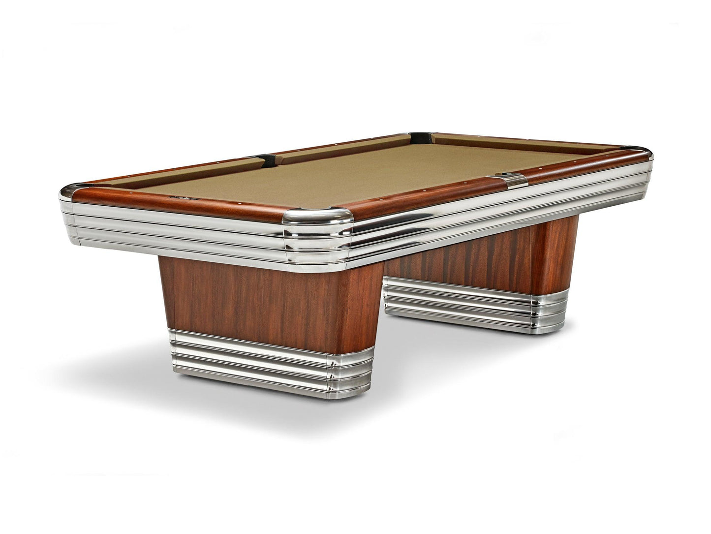 Brunswick Centennial 9ft American Pool Table With Drop Pocket - Rosewood & Chrome - Games Room