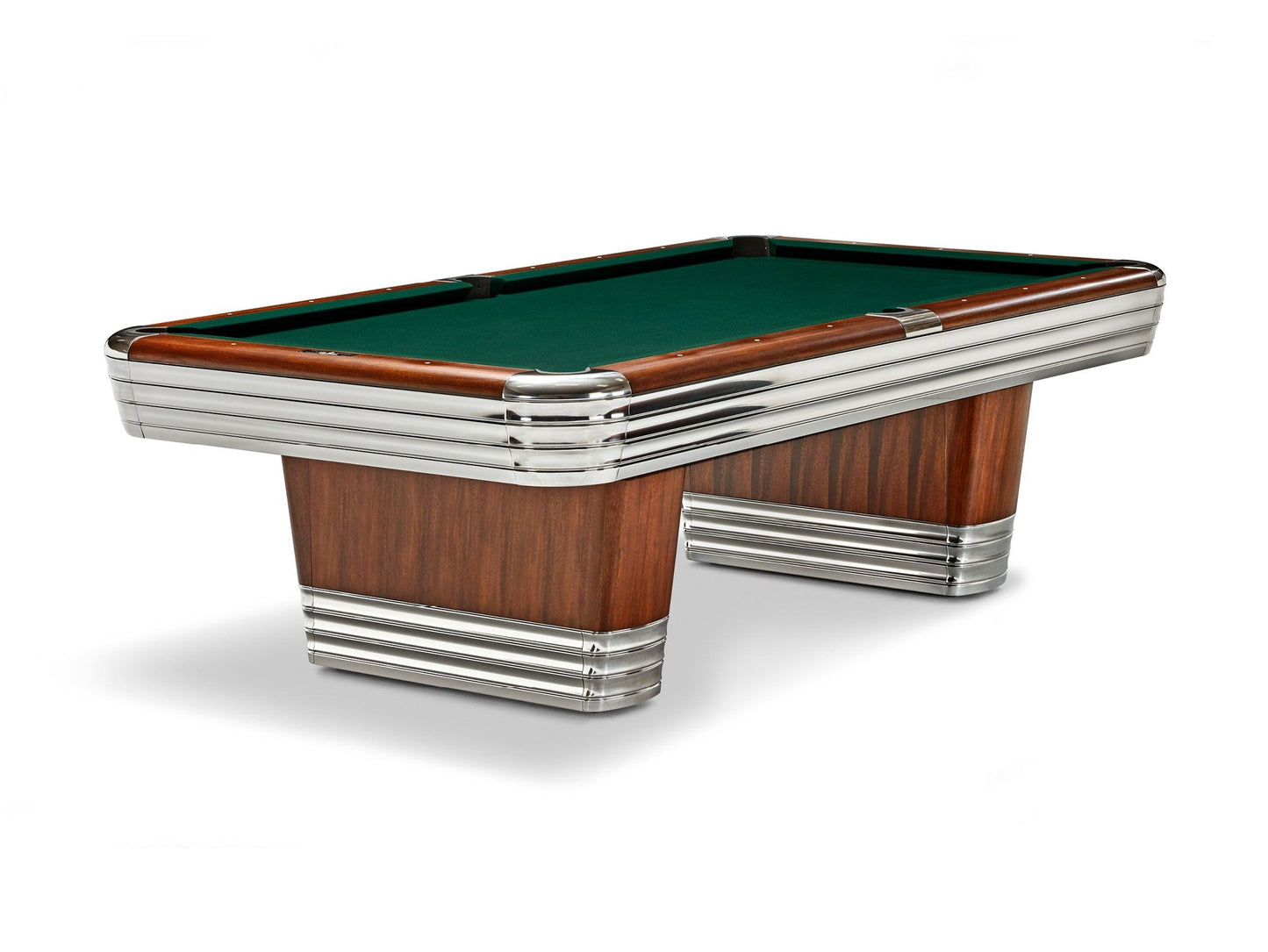 Brunswick Centennial 9ft American Pool Table With Drop Pocket - Rosewood & Chrome - Games Room