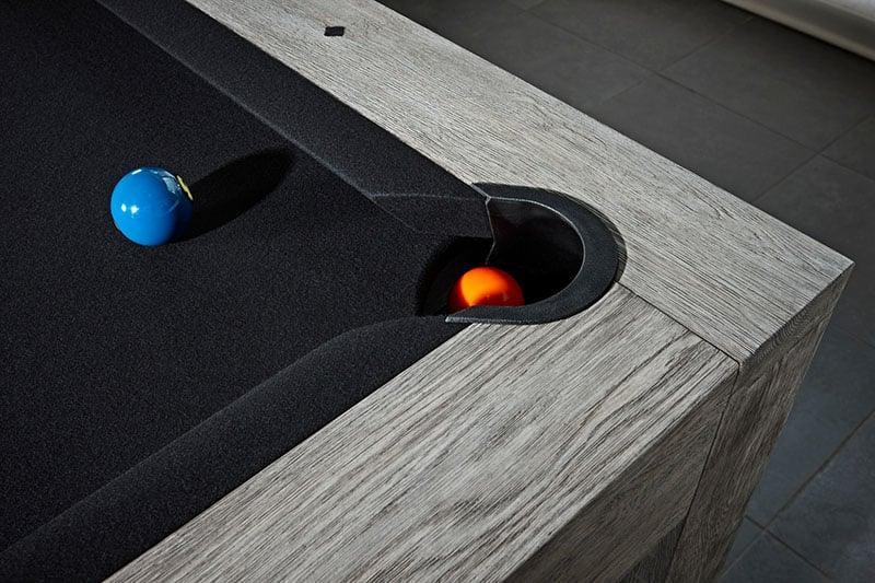 Brunswick Sanibel 8ft American Pool Table - Rustic Grey - Games Room