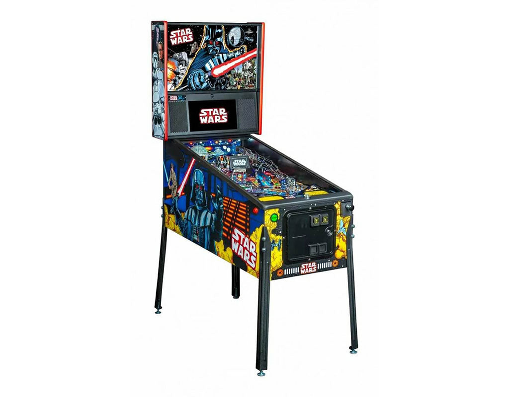 Star Wars pinball machine on a white background
