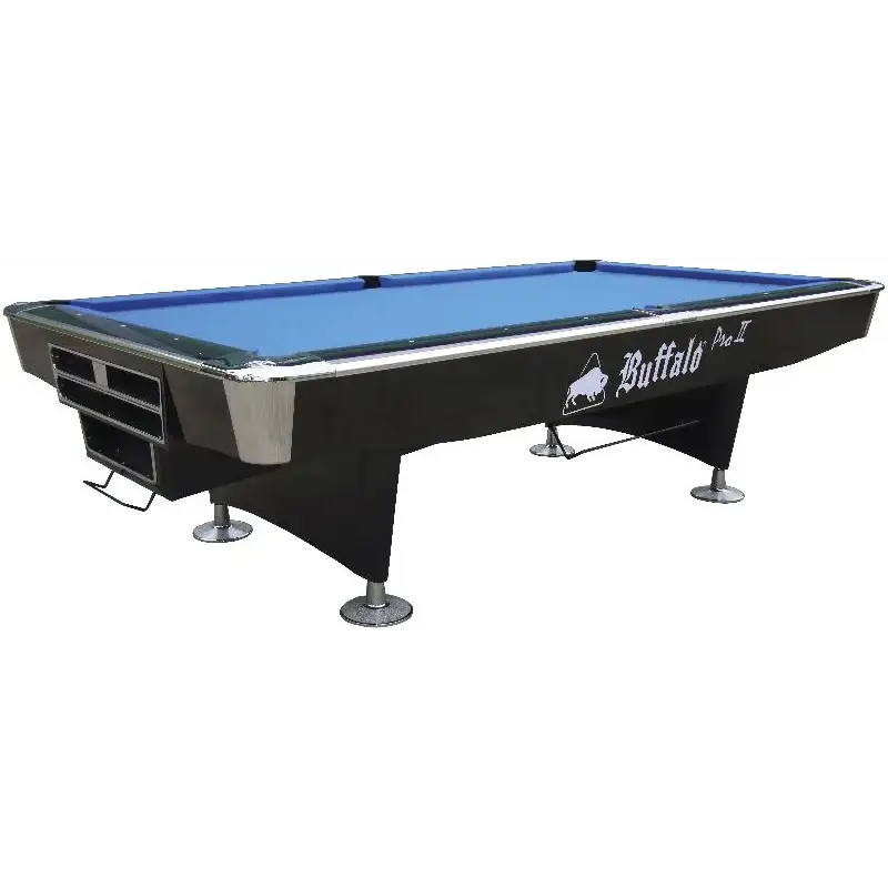 Buffalo Pro II 9ft Pool Table In Black Gloss With Ball Return System