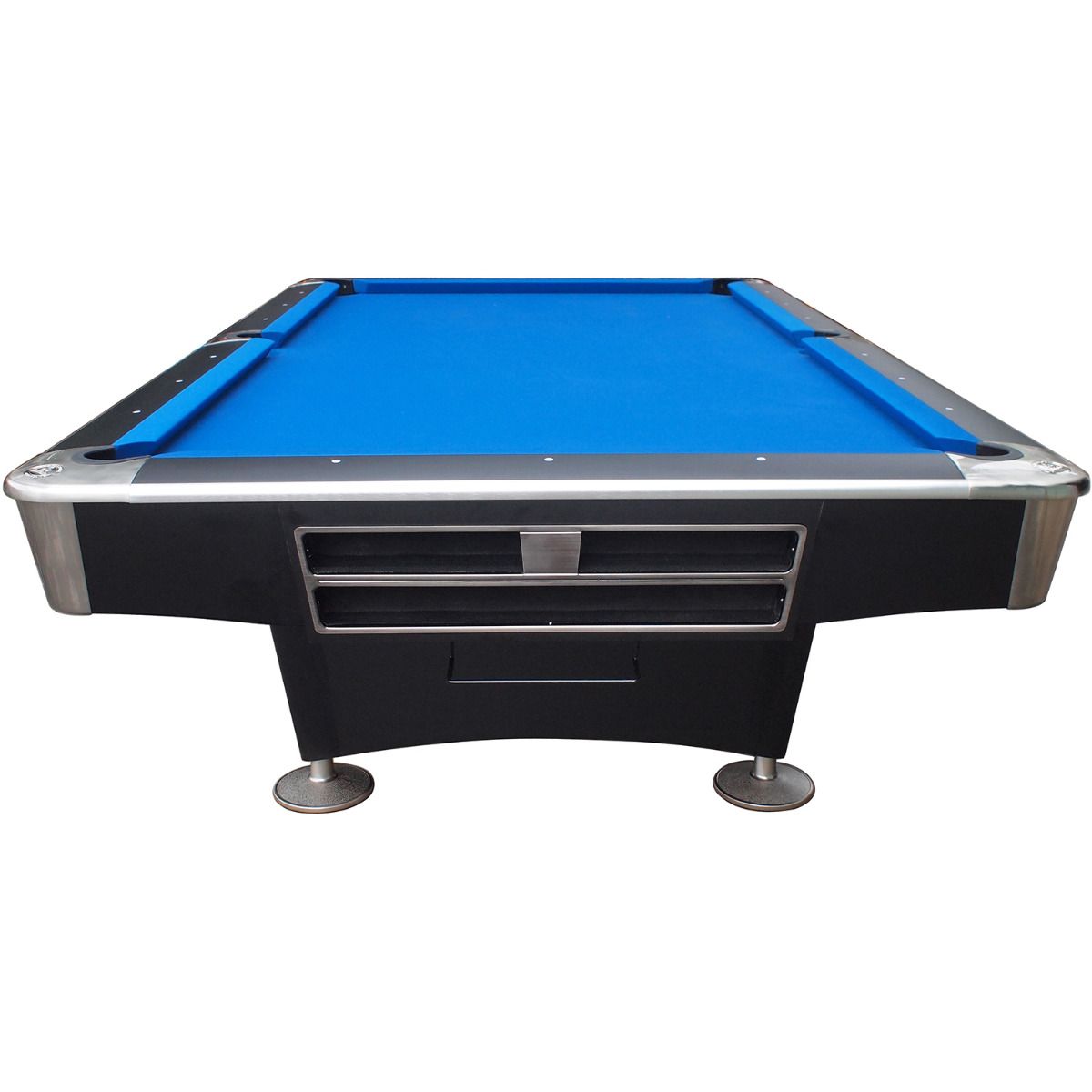 Buffalo Pro II 9ft Pool Table In Black Gloss With Drop Pockets