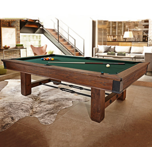 Brunswick Canton 8ft American Pool Table With Drop Pocket - Black Forest - Games Room