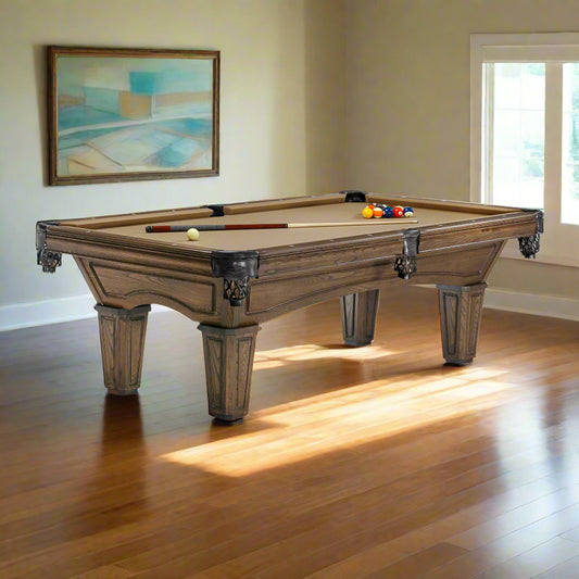 A traditional style Brunswick Glenwood American Pool table. 