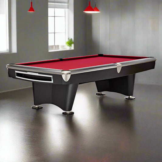 Brunswick Gold Crown VI 9ft American Pool Table With Drop Pocket - Matte Black