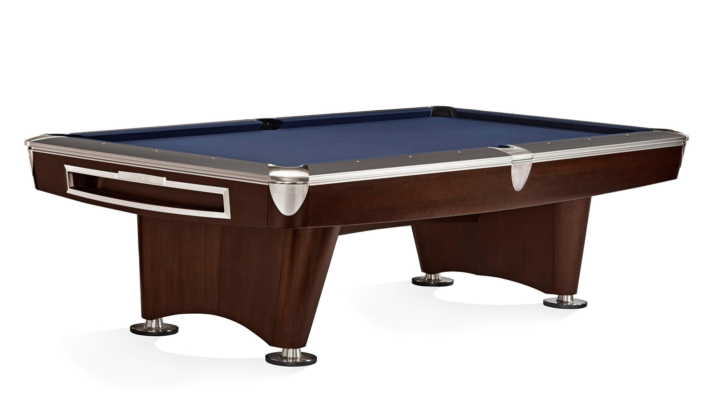 Brunswick Gold Crown VI 9ft American Pool Table With Gully Return - Two Tone Walnut and Espresso - Games Room