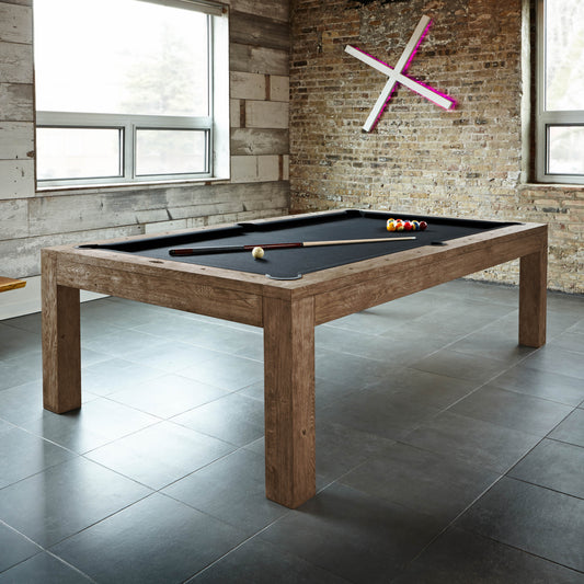 Brunswick Sanibel 8ft American Pool Table - Rustic Dark Brown