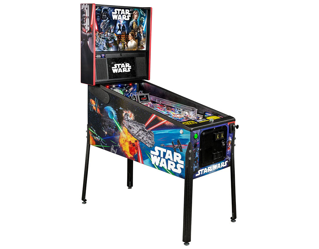 Star Wars pinball machine on a white background