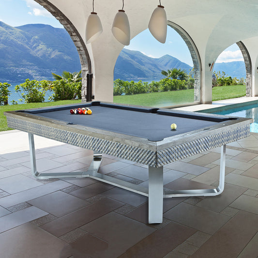 Brunswick The Bali 8ft American Pool Table - Grey Teak