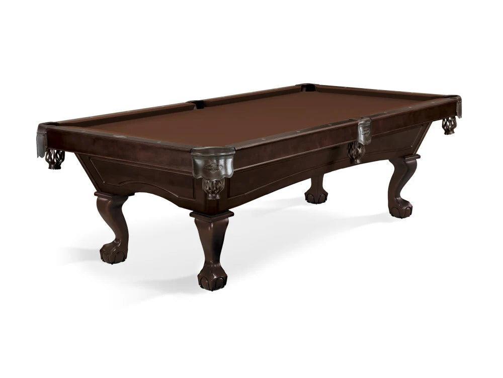 Brunswick Allenton 8ft American Pool Table with Ball And Claw Leg - Espresso - Games Room
