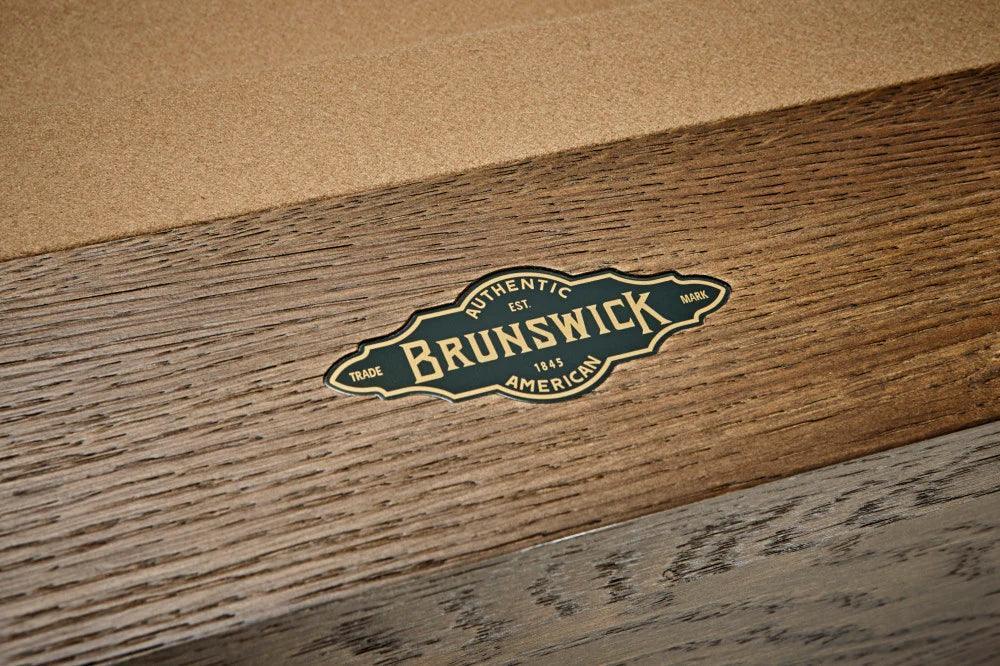 Brunswick Botanic 8ft American Pool Table - Rustic Dark Brown - Games Room