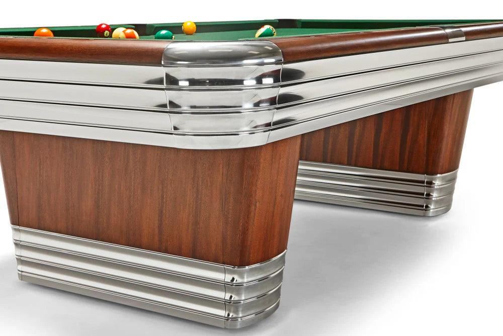 Brunswick Centennial 9ft American Pool Table With Drop Pocket - Rosewood & Chrome - Games Room