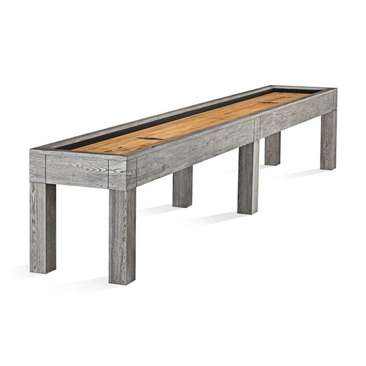 Brunswick Sanibel 12ft Shuffleboard Table - Rustic Grey - Games Room