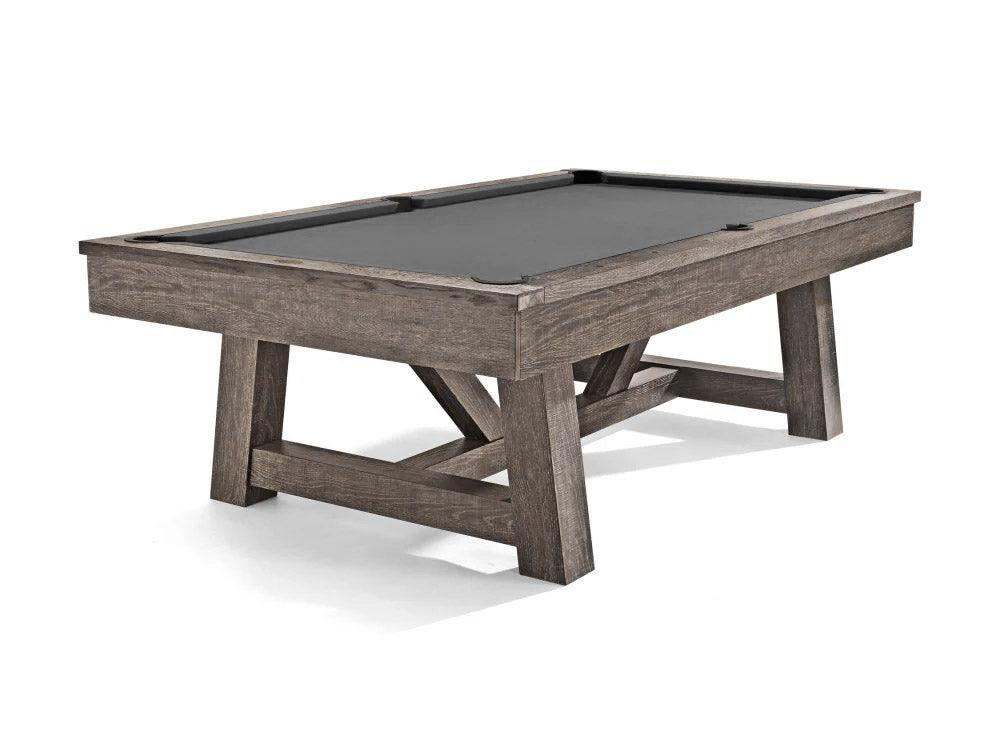Brunswick Botanic 8ft American Pool Table - Rustic Dark Brown - Games Room
