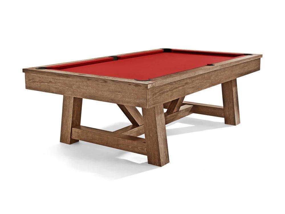 Brunswick Botanic 8ft American Pool Table - Rustic Dark Brown - Games Room
