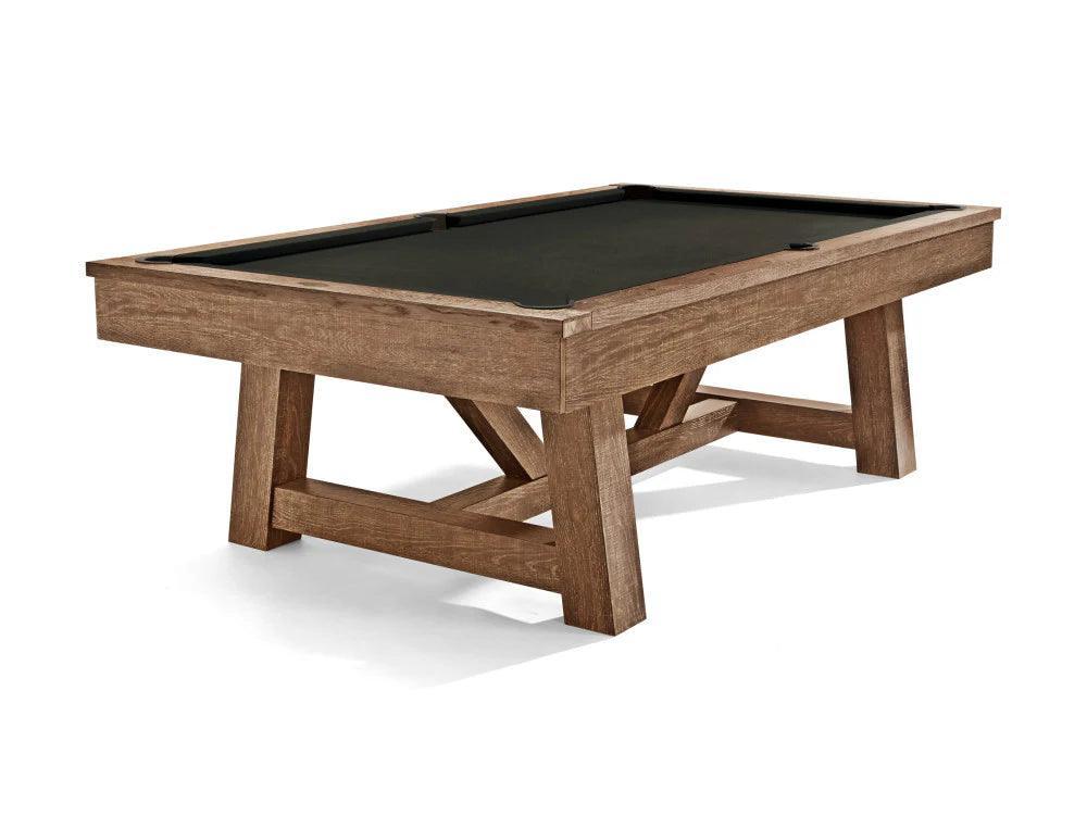 Brunswick Botanic 8ft American Pool Table - Rustic Dark Brown - Games Room