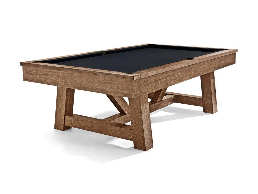 Brunswick Botanic 8ft American Pool Table - Rustic Dark Brown - Games Room