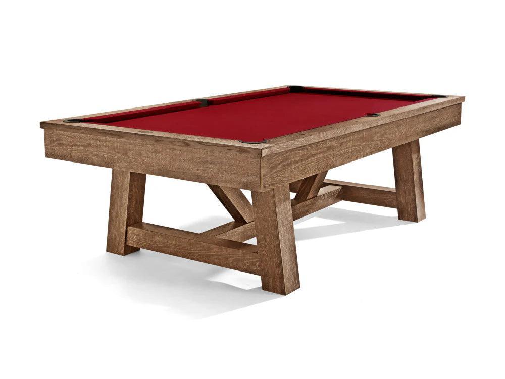 Brunswick Botanic 8ft American Pool Table - Rustic Dark Brown - Games Room