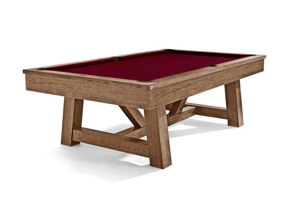 Brunswick Botanic 8ft American Pool Table - Rustic Dark Brown - Games Room