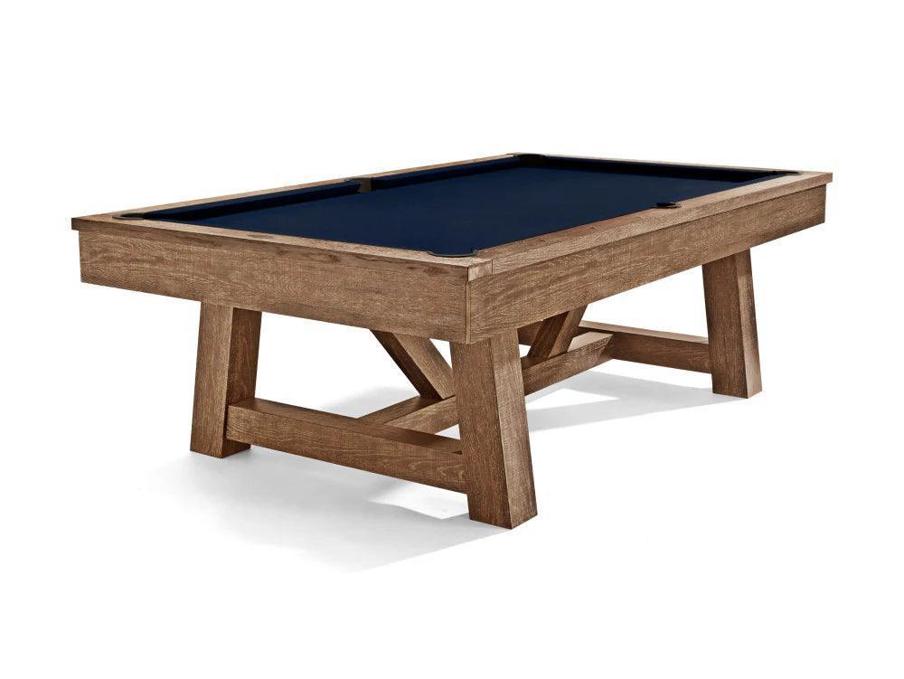 Brunswick Botanic 8ft American Pool Table - Rustic Dark Brown - Games Room