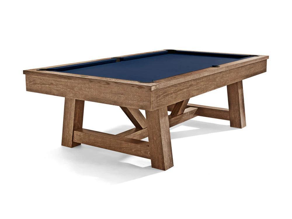 Brunswick Botanic 8ft American Pool Table - Rustic Dark Brown - Games Room