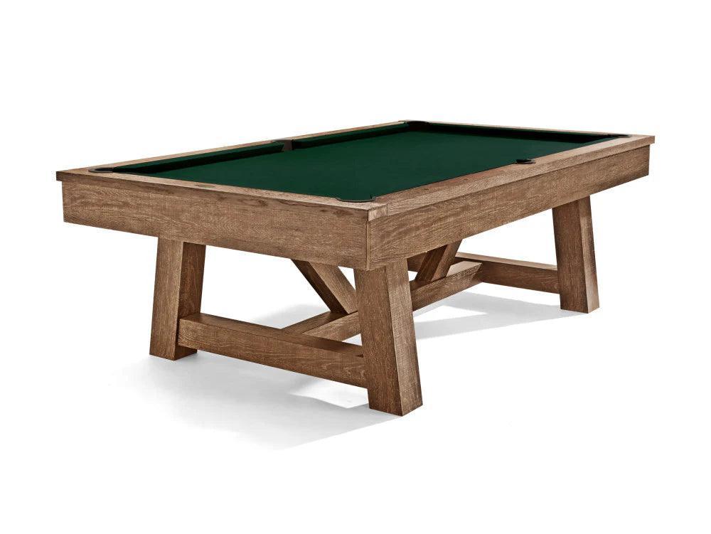 Brunswick Botanic 8ft American Pool Table - Rustic Dark Brown - Games Room